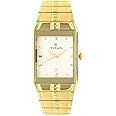 Titan Men's Karishma Analog Goldcolor Dial Watch