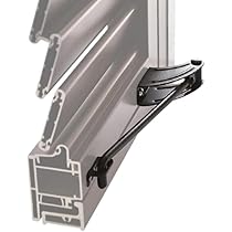 Fermaimposta Ferro Fermapersiana Piemonte Con Molla Inox, Nero | Per Bloccare Persiane E Imposte, Dimensioni 25x16 Cm Pali In Ferro Per Recinzione