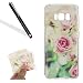 Produktbild Galaxy S8 Plus Hülle,HandyHülle für Samsung Galaxy S8 Plus,Leeook Kratzfeste Scratch-Resistant Hülle TPU Case Schutzhülle Silikon Crystal Kirstall Clear Case Durchsichtig Schön Pink Rose Blumen Malerei Muster Transparent Weichem Silikon Schutzhülle Handy Gürtel Tasche Schutzhülle Hülle Case Cover Abdeckung Etui TPU Bumper Schale für Samsung Galaxy S8 Plus + 1 x Schwarz Eingabestift-Pink Rose Blumen