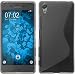Produktbild PhoneNatic Case für Sony Xperia X Hülle Silikon grau S-Style + 2 Schutzfolien