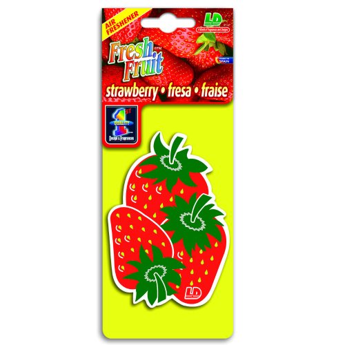 Preisvergleich Produktbild Fresh Fruit Papier Lufterfrischer Duftbaum Autoduft - Erdbeere