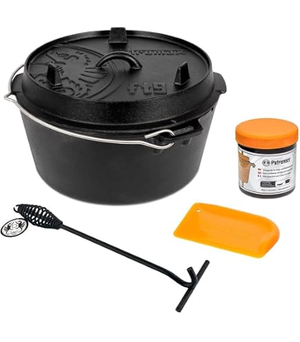 KESSER® Dutch Oven Set BBQ 4,2 Liter, Feuertopf Sc Produktbild-Vorschau 5