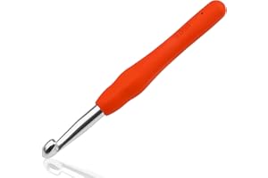 DOXIRU Crochet Hooks 9.0 mm Colourful Knitting Crochet, High Quality Aluminium Ergonomic Soft Handle Knitting Needle for Yarn Craft, Suitable for Beginners to Learn Hand-Knitted Sweaters