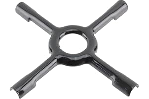 BSSTORE Reductor hornillo de cruz esmaltada negra 13 cm - Soporte para ollas; Moka; Cafetera - Soporte universal C00033532 A8040