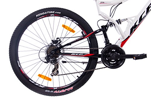 27,5″ Zoll MOUNTAINBIKE FAHRRAD KCP ATTACK Unisex mit 21 Gang SHIMANO TX weiss schwarz - 4