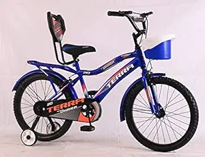 Dhara Kid Bicycle 20T Age Group 7-9 Years Unisex Steel Rim Eva Tubeless Tyre in Built Carrier Premium BMX Bike (Multiple Colors Red/Blue/Pink)