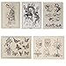 5 x Patterned Artificial Tattoo Practice Skin 5.86" x 7.87"