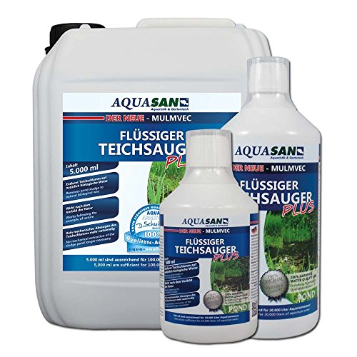 AQUASAN Mulmvec Flüssiger Teichsauger PLUS 5.000 ml - 2
