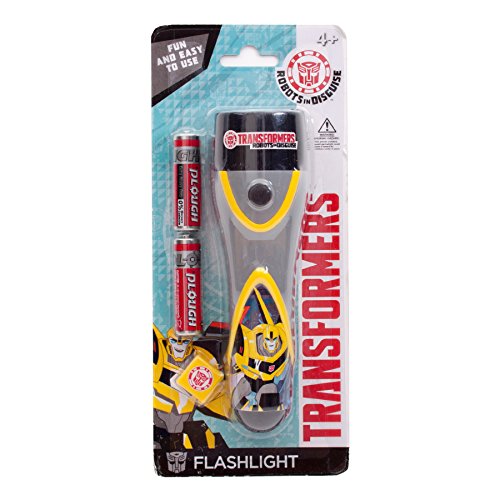 Kids Super Bright LED Torch / Flashlight for Indoor or Outdoor Use Requires 2x AA Batteries (Not Included) (Transformers)