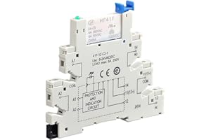 POFET Relais de rechange Hongfa HF41F PCB 5 broches 6-24 V AC/DC 6 A 41F-1Z-C2-1 Accessoires industriels