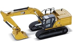 Diecast Masters 85658 - Caterpillar koparka łańcuchowa 336 Next Gen, pojazd budowlany H0 CAT w metalowym pudełku, skala 1:87, ok. 12 x 4,1 x 5,5 cm, 14+, nadaje się do modeli kolejek i kolekcjonerów