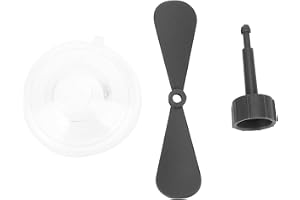 HEEPDD Motorcykelhjälmpropeller med Sugkopp, Roterande Dekorativt | 3,3 Tums Längd, gummi- och Plastkonstruktion, Passar Cykelhjälmar, Riktig Snurrrörelse, Inget Batteri Behövs