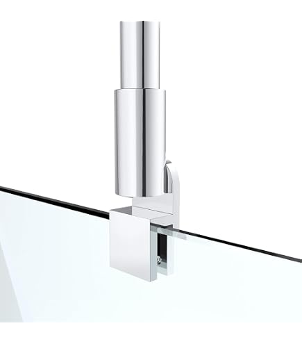 Heilmetz Asta Stabilizzatrice Per Pareti Doccia – 50 Cm In Acciaio Inox, Per Vetri Spessore 6-10 Mm, Montaggio Facile