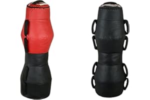 MAXX PRO BOXING GEAR MAXX Grappling Dummy Black And Red With Handles, Mma Floor Punching Bag, Ground and Pound
