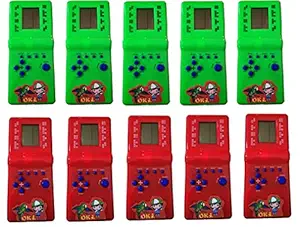 Lemonade - Birthday Return Gift for Kids - Pack of 10 - Hand Held 9999 in 1 Battery Operated Brick Game Videogame for Kids