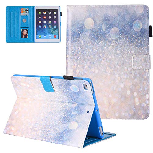 Uliking iPad Mini 4 Cover, iPad Mini 4 3 2 1 Case, PU Leather Smart Cover with Auto Sleep/Wake Stand Card Slots Protective Cover Shell for Apple iPad Mini 4th 3rd 2nd 1th Gen Tablet, Glitter Sand