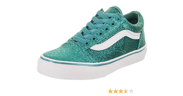 green glitter vans