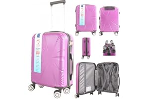 GENERIC 45x36x20 easyJet Priority Cabin Suitcase, Also for Jet2, Lightweight,ABS Hard Shell, Durable 4-Wheel Cabin Case, Carry-On Size 2.2kg Hand Luggage, Travel Bag