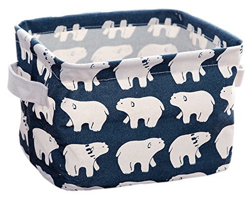 Godea smirksumer Kosmetik Leinen Aufbewahrungsbox für Schreibtisch Stationery Organizer, 2, Einheitsgröße