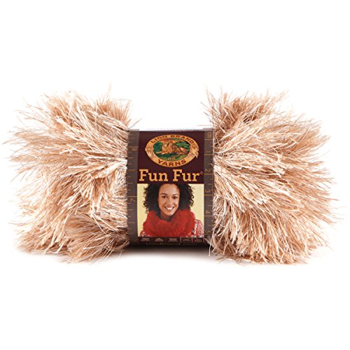 Lion Brand YarnCompany 1-Piece Fun Fur Yarn, Ginger