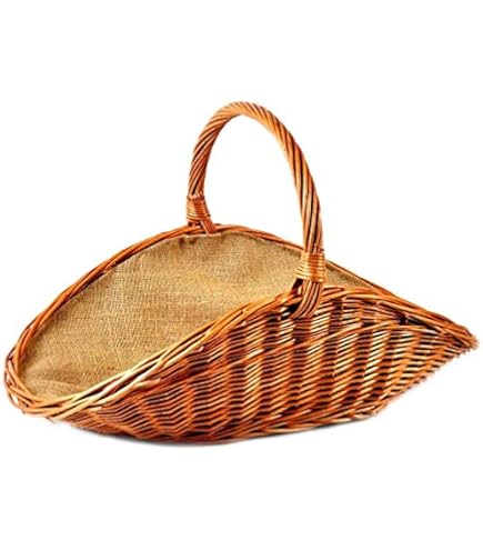 Boodschappenwagen met grote mand, boodschappentrolley met gevlochten mand | Winkel voor Boodschappenwagens