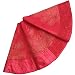 Produktbild Sorrento Deluxe bestickt Kiefer Zweige Cherry mit Biesenfalten Bordüre, extra groß, Weihnachtsbaum skirt-90 cm Rot