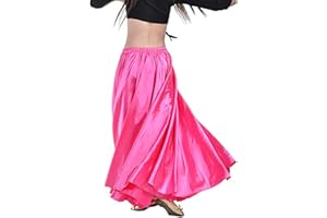Jupe de danse orientale Calcifer en satin - Parfaite pour la danse du ventre - Pour danseuses professionnelles