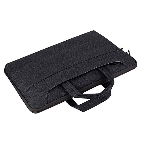 Cuitan 15-15.4 Zoll Notebooktasche für Apple MacBook Pro / Lenovo / HP / ASUS / Acer / Toshiba / Dell, Laptoptasche Laptophülle Handtasche Schultertasche Umhängetasche Sleeve für Notebook 15″-15.4″ – Schwarz - 2