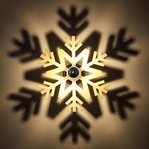 GAOLILI Modern Minimalist Sconces Bedroom Lights Living Room Lights Wooden Decorative Living Room Wall Lamp Led Creative Snowflakes Snow Soar Cool And Ethereal Vivid Light And Shade Intertwined Led Light E14
