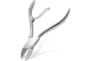 DEEDPF Professional Cuticle Forceps Stainless Steel Cuticle Cutter and Remover, Used to Remove Excess, Torn Skin and barbs on Fingers and Toes