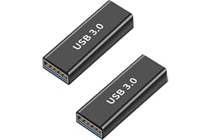 iJiGui 3.0 USB to 3.0 USB Adapter (2-Pack), USB Female to Female Adapter, USB Extension Joiner SuperSpeed 5Gbps Type A Female to Female Adapter, for Laptop Phone U Disk Mouse Keyboard Camera