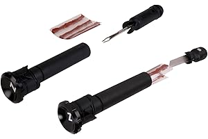 ZEFAL Zéfal Z Bar Plugs Repair Intégré dans Le Cintre VTT-Set de Mèches et Outils-75g-Aluminium Anodisé-Universel & Innovant Kit de réparation Tubeless Vélo Mixte Adulte, Noir, 2 x 50 mm