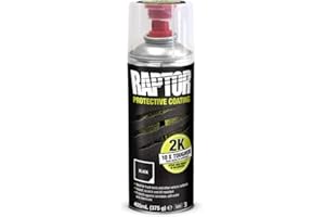 U-POL RAPTOR Vaporisateur Aérosol 2K (Noir) Revetement Protection