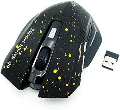 Wireless Mouse,2.4G Portable Wireless Optical Mice with Nano USB Receiver by KEJEA,3 Adjustable CPI Levels 1600/1200/800 for Notebook, PC, Laptop, Computer, Macbook,Chromebook