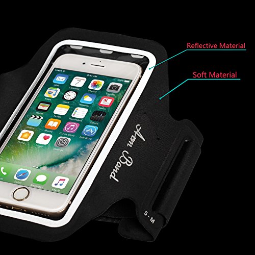Fascia da Braccio, Alfort Fascia Sportiva da Braccio per Camminare / Escursionismo / Jogging / Palestra Compatibile con Samsung Galaxy S9 / Note 8 / S8 Plus / S8 / S7 Edge / Huawei Nova / Mate9 / P9 Lite / P10 e altri smartphone inferiori a 6