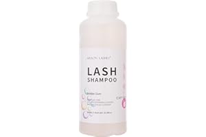 ARISON LASHES Lash Shampoo 600ml/Eyelid Foaming Cleaner/Detergent for Extensions and Natural Eyelashes/Paraben&Sulfate Free Safe Makeup/Professional&Self Use(Bubble Gum)