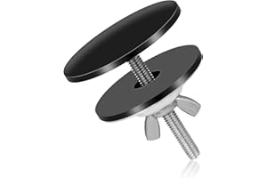 LUTER Couvercle Trou Robinet, 5cm Noir Acier Inoxydable Couvercle Trou Robinet Évier Cache Trou pour Évier Étanche Couvercle Évier Cuisine Noir pour Bouchon de Trou de Robinet d'Évier