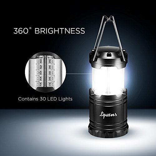 LED Campinglampe, Tquens® Zusammenklappbare, Superhelle, Wasserdichte Camping Laterne, Taschenlampe – L400 (000EH20692) - 5