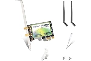 ‎ZIYITUOD Ziyituod PCI-E WiFi Karte AX200A für PC, Intel Chip AX200, Dual Band Wireless(2.4G/5G), Unterstützung Win10/11(64bit) etc,NO Bluetooth