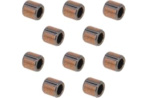 Othmro Łożysko tulei 3 mm otwór x 5 mm średnica zewnętrzna x 5 mm długość łożyska gładkie owinięte tuleje bezolejowe opakowanie 10 sztuk