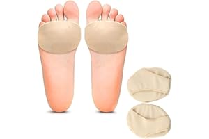 WCHIUOE Coussinets de Métatarse gel Pour peau dure Mortons Névroma, Callosités, Métatarsalgie, Douleurs Avant-pied pour Pieds nus ou Porter dans des Chaussures, 1 Paire