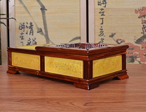 QPSSP Tan Frame Ashtray, Solid Wood Gift, Exquisite Gift Ashtray