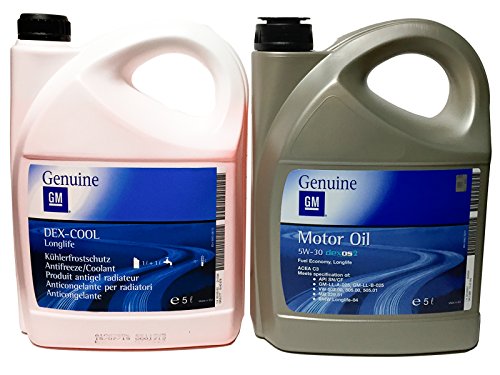 GM OPEL Duo Anticongelante Concentrado Dexcool Original Aceite Motor 5w30, Pack 10 litros.