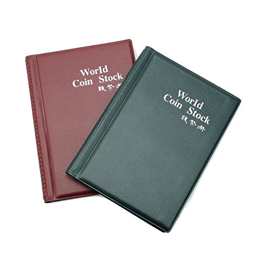 Shentian Raccoglitore per collezione di monete, 120 tasche (copertina inglese)
