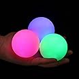 Paporich LED Juggling Balls, Light Up Juggling Balls, Glow in The Dark Juggling Balls, Glowing Juggling Ball (Set of 3, 110g/3.9oz)