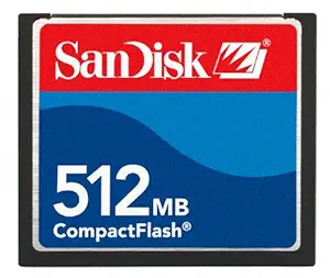 512MB Sandisk Compact Flash Memory Card (Bulk)