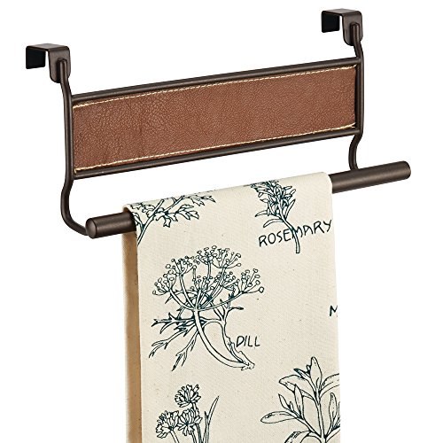 InterDesign 65331EU Laredo Handtuchhalter zum Hängen über die Schranktür – Plastik, braun/bronze, 23.495 x 7.7216 x 11.1506 cm - 3