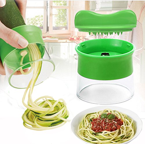 Phego Spiralschneider Hand für Gemüsespaghetti kartoffel ,Gurkenschneider, Gurkenschäler, Möhrenreibe Möhrenschäler, Gemüsehobel