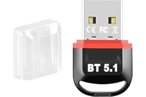 iJiGui Adattatore Bluetooth USB 5.1, EDR Bluetooth Trasmettitore e Ricevitore Compatibile con Windows 7/8 / 8.1/10, Mini Chiavetta Bluetooth per PC Laptop Dongle Bluetooth