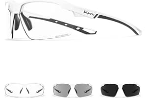 SCVCN Fotocromáticas Gafas de Ciclismo Deportivas Hombre y Mujer UV 400 Running MTB Bicicleta Correr Voleibol Tenis Conducir